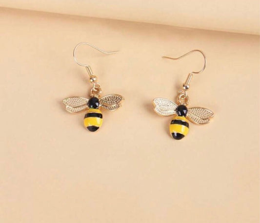 Bubble Bee Design Earrings